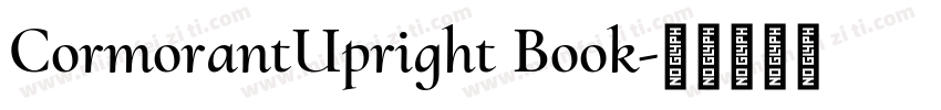 CormorantUpright Book字体转换